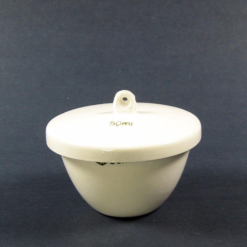 Porcelain Crucible with Lid (Low Form), 50ml