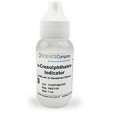 o-Cresolphthalein pH Indicator, 1 oz.