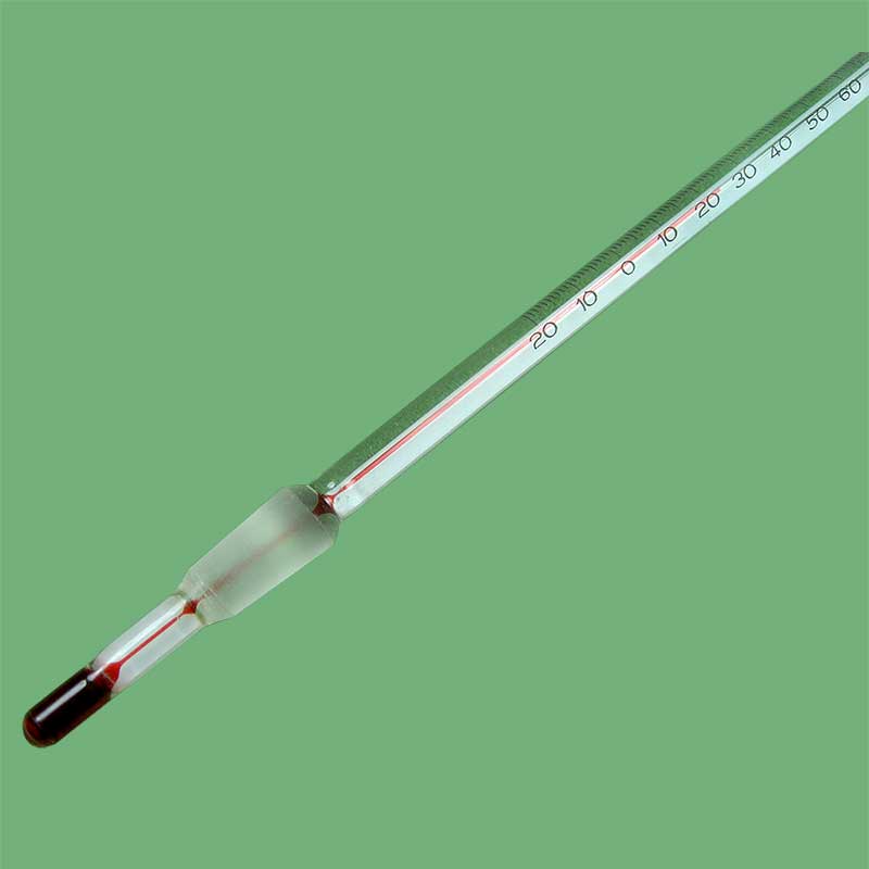 Partial Immersion Lab Thermometer, 20/250C, 10/18 joint