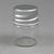 5 ml Aluminum Screw Cap Clear Glass Sample Bottle