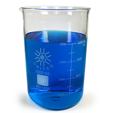 Dual Scale Borosilicate Beaker, 5000mL