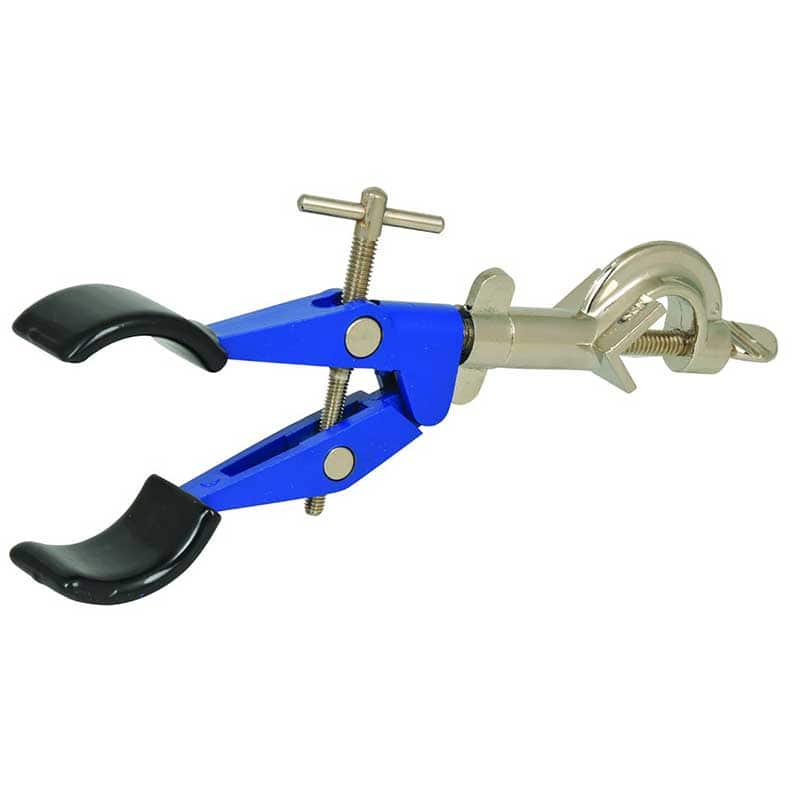 Two Prong, Vinyl Coated, Lab Clamp with Boss Head, 4.75" (12 cm