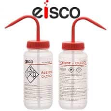 LDPE 2-Color Acetone Wash Bottle, 500mL (16oz)