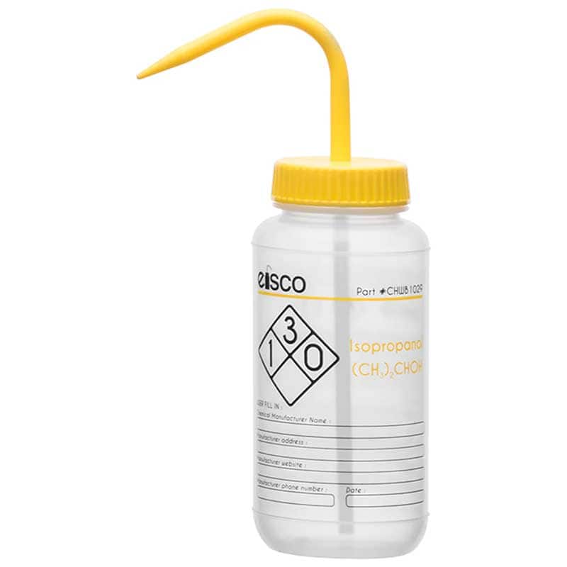LDPE 2Color Isopropanol Wash Bottle, 500mL (16oz)