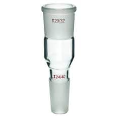 Borosilicate Glass Enlarging Adapter, Joint Male 24/40 Female 29/32