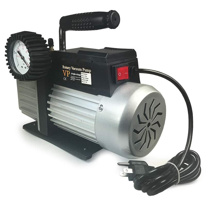 Electric Vacuum Pump with Pressure Gauge, 5 CFM, 110V