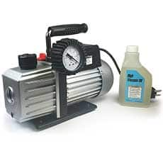 Electric Vacuum Pump with Pressure Gauge, 5 CFM, 110V
