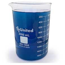 Dual Scale Borosilicate Beaker, 2000mL