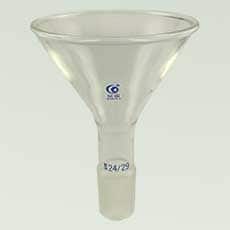 90mm Borosilicate Glass Powder Funnel, 24/29 Joint