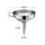 Stainless Steel Funnel with Strainer, 4.1"