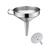 Stainless Steel Funnel with Strainer, 5.0"