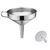 Stainless Steel Funnel with Strainer, 5.7"