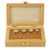 Brass Weight Set of 8 in Wooden Box, 1g to 50g