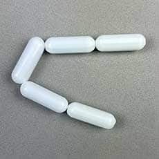 Economy Magnetic Stir Bar, Cylindrical PTFE, 25 x 8mm, Pk/5