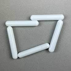 Economy Magnetic Stir Bar, Cylindrical PTFE, 50 x 8mm, Pk/5