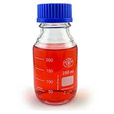 Borosilicate Media Storage Bottle, 250mL