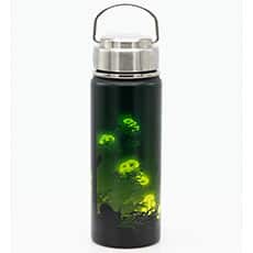 Bioluminescent Mushrooms Steel Bottle, 18 oz.
