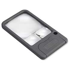Carson 2.5X / 4.5X / 6X LED Pocket Magnifier