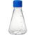 Baffled Bottom Erlenmeyer Flasks, 500mL, PC, Sterile, Cs/12
