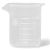 Polypropylene Plastic Graduated Beaker, 25mL, Pk/12