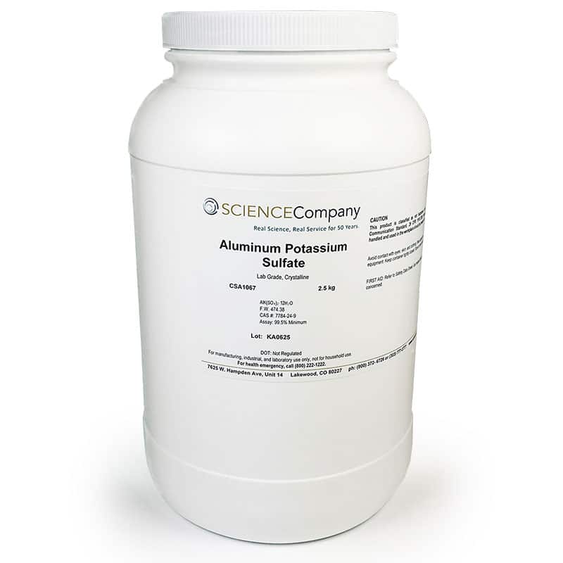 Aluminum Potassium Sulfate, 500g, Lab Grade for sale. Buy from The
