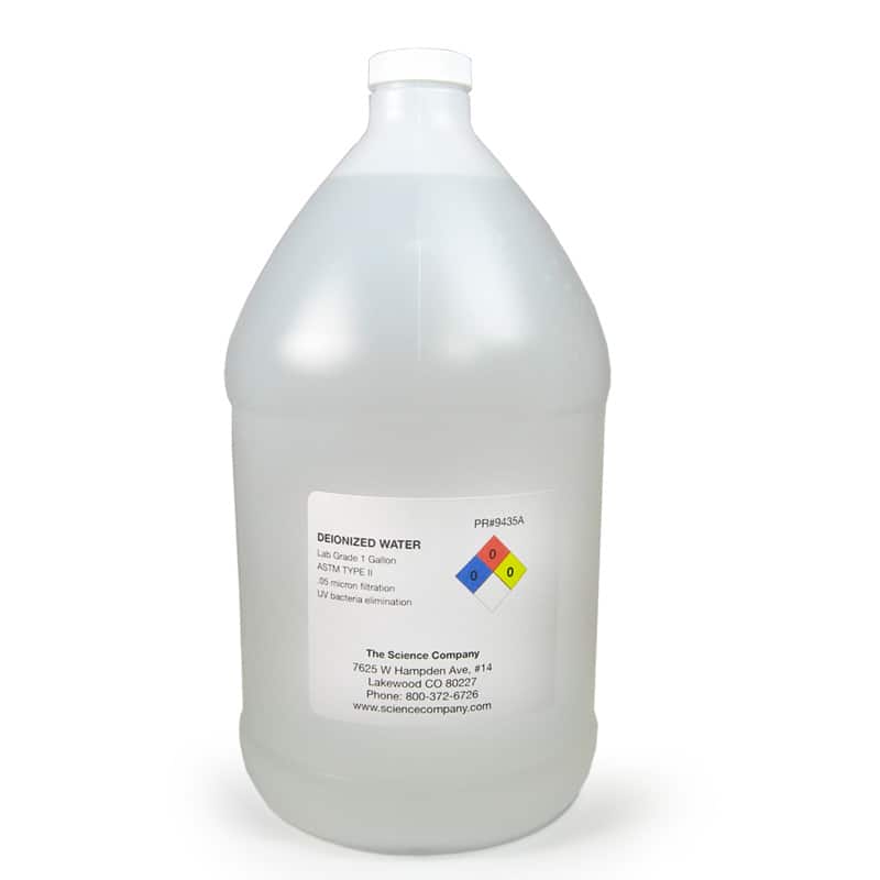 Lab Grade Deionized Water, 0.05 micron, 1 gal. for sale. Buy from The