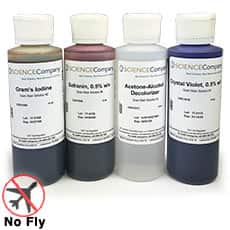 Gram Stain Set, 4 x 4oz bottles
