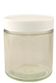 Clear Glass Wide Mouth Jar, 4oz