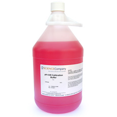 pH Buffer Solution, 4.0, 1 gal.