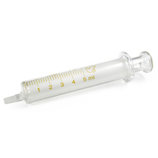 Glass Syringe, 5ml, Luer-Slip Tip