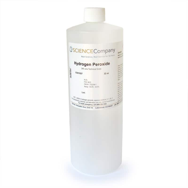 Technical Grade Hydrogen Peroxide, 34, 32oz. for sale. Buy from The