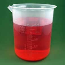 Polypropylene Plastic Graduated Beaker, 500ml