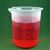 Polypropylene Plastic Graduated Beaker, 500ml