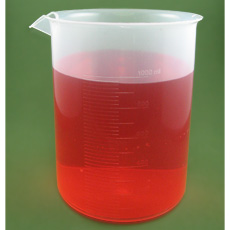 Polypropylene Plastic Graduated Beaker, 1000ml