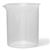 Polypropylene Plastic Graduated Beaker, 1000mL, Pk/3