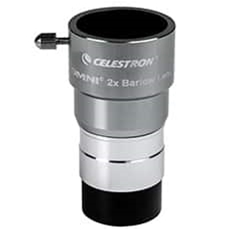 Celestron Omni 2X Barlow Lens - 1.25" (93326)