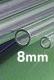 Pyrex Glass Tubing 8mm O.D. 15 inch
