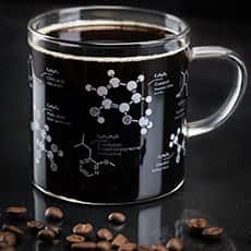 The Science of Coffee Glass Mug, 13 oz.